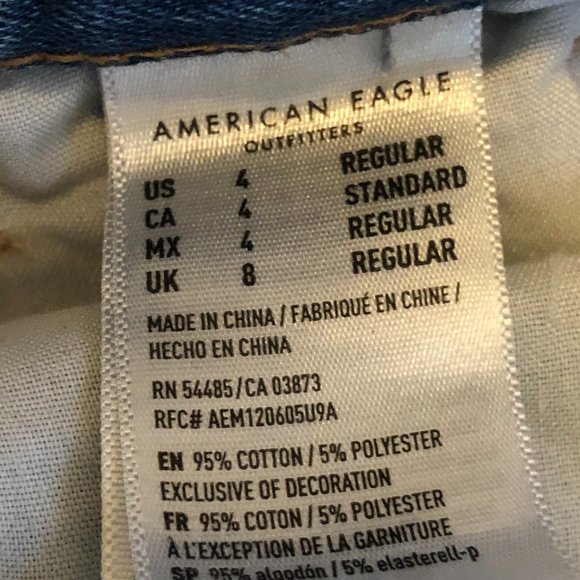 Womens Size 4 American Eagle Mom jeans - Picture 8 of 9